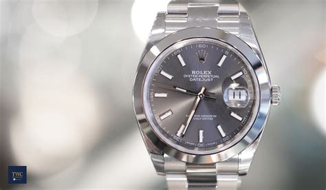 rolex datejust 41mm steel dark-rhodium dial|rolex datejust 41 rhodium price.